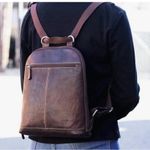 JACK GEORGES Voyager Small
Convertible genuine leather Backpack/ Crossbody Brown Photo 0