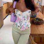 ZARA NWT  FLORAL SWEETHEART NECK CORSET Photo 4