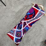 Emilio Pucci  Women’s Sleeveless Dress Ruched Abstract Print Art in Multicolor 8 Photo 5