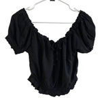 Brandy Melville  Crop Top. Black OS‎ Cotton/Viscose blend. Photo 0