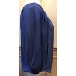 LC Lauren Conrad LC Lauren ~ Blue Sheer Lace Batwing Dolman Sleeve Button Front Blouse ~Size Sm. Photo 4