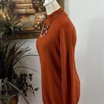 kim rogers Women's Sweater Burnt Orange Cardigan Size Small Pullover Long Sleeve Photo 3