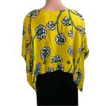 Diane Von Furstenberg Diane‎ Von Furstenberg Floral-Print Cropped Handkerchief Coverup Top Size Large Photo 3