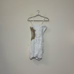 La Femme Gold Sheer Cut Out Mini Prom Dress Size 6 Photo 5
