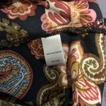 cupio  retro boho chic paisley floral high low midi blouse size X-Large Photo 4