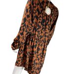 Umgee  Size XL Animal‎ Print V- Neck  Tunic Boho Lightweight Blouse Dress Photo 2