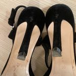 ZARA Woman Black Velvety Sparkle Strap Heels Size 39 US 8.5 Ankle Strap High Photo 5