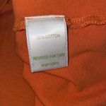 Garnet Hill  Women’s Orange Cowl Neck Short Sleeve Shirt Size Small Photo 2
