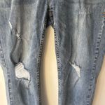 Cowgirl Tuff Jeans Cowboy Friend Medium Wash High Waist Distressed Straight Leg Blue Size 35 Photo 3