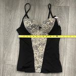 Daisy Fuentes Black and Cream Lace Bustier Top Size L (NWOT) Photo 1