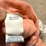 Aerie  Coral High Waisted 100% Cotton Ribbed Lounge Shorts Size S Photo 2