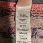 LuLaRoe  Womens Medium Pink Floral Striped Short Sleeve Classic T T-shirt Photo 5