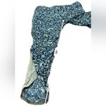 Free People Blue & Cream Floral Print Cropped Mid Rise Pants Sz 0 NEW Photo 10