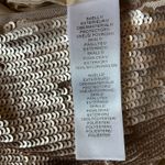 Aidan Mattox  Gold Sequined Cocktail Dress Size 6 Short Sleeve Mini Sheath Photo 10