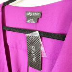 City Chic Size Small/ US 16 Shibara Vibes Magenta Purple Wrap Top Photo 1
