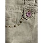 Donna Karan DKNY Jeans Army Green Studded Cargo Pants size 6 Photo 4