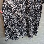 Anthropologie NWT  Butterfly Floral Black & White Maxi Slip Skirt Boho XL Photo 3