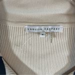 English Factory Anthropologie Cream and Black Collared Cardigan Jeweled Buttons Photo 4