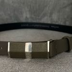Diane Von Furstenberg Diane Von Furstenburg Olive Green Leather Belt Photo 0