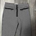 Urban Outfitters  Black & White Gingham Check Skinny Pants with Zippers Photo 2