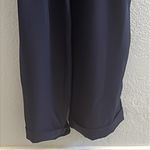 ZARA  Navy Blue Paperbag Belted V Neck Jumpsuit Small Photo 5