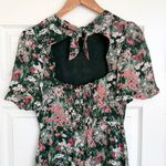 Reformation NEW  Alaina Dress Green Pink Floral Size 4 Photo 5