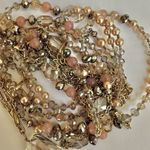 White House | Black Market multi strand detachable gold tone tassel necklace Photo 6