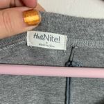 HelloNite! Holiday crew neck top small gray snowflake embellished cuff Photo 2