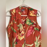 Rabbit, Rabbit, Rabbit Designs Vintage Coral Tropical Sleeveless Maxi Dress Size 12 Photo 4