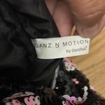 Danz N Motion Lips X Lipstick Sequins Rollbag Black & Pink Photo 11