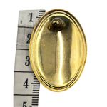 Vintage Mixed Ocean Swirl Shimmer Earrings Gold Tone‎ Statement Posts Oversized Blue Photo 3