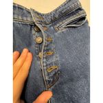 ALC Frank A.L.C. Women's Blue Denim Wide Leg Button Fly Crop Jeans Size 4 Photo 2