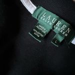 Ralph Lauren Lauren Womens Size Large Black Embroidered Logo Cardigan Photo 5