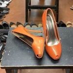 Urban vibe orange peep toe heels Size 9 Photo 0