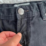 Free People  Womens Shorts Black True Distressed Denim Size 25 Photo 3