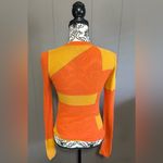 27 MILES MALIBU Colorblock Orange and Yellow Sweater Photo 2