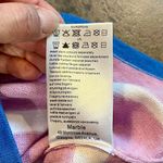 NWT Marble Striped Short Sleeve Sweater Balloon Sleeve Small Pink Photo 10