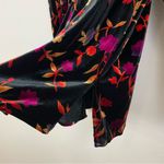 Coldwater Creek  Floral Velvet Button Down Tunic Shirt Size Large Photo 5