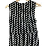 Madewell  Black & White Bloomstamp Ruffle Tank Top S Photo 3