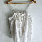 Anthropologie  Maeve Eyelet Lace Tie Front Top One Size Photo 1