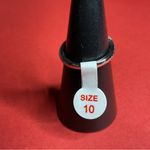 Bomb Party RBP7780 “This Is Your Sign” LC Quartz on Rhodium Size 10 Ring NWT Blue Photo 2