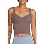 Nike Alate Training Tank Seamless Padded Sports Bra Smokey Mauve/White NWT XS Photo 5