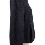 Marc by Marc Jacobs  Black Poly/Wool Boat Neck Jacket Zip-up Black/Silver Sz L Photo 1