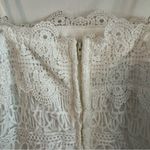 Francesca's  Ivory White Lace Mock Neck Mini Dress Women's Size X-Small XS Photo 3