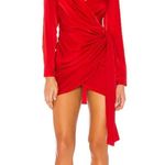 superdown Sophie Draped Mini Dress in Red Small Photo 0