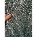 Jonathan Simkhai Conrad Sequin Mini Dress Size 8 Silver Long Sleeve Party Glam Photo 10