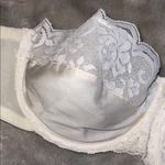 Maidenform Chantilly vintage White Lace Strapless Bra – Size 38C” made in USA Photo 2