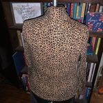 J Crew S leopard print normcore basic turtleneck top Tan Photo 1