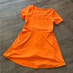 HYZ Vibrant Orange short Dress Size L Photo 4