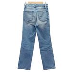 Good American  Good Curve Straight Jeans Medium Wash Fray Pockets Size 26 | 2 Photo 3